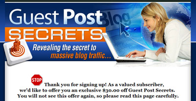 guest post secrets new thank you page